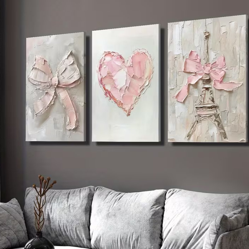 3 Piece Wrapped Canvas Print, 30 cm H x 60 cm W