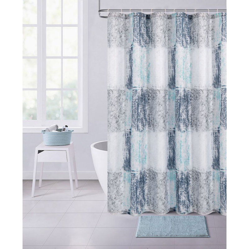 Cappelli 72" H x 70" W Waffle Weave Polyester Shower Curtain
