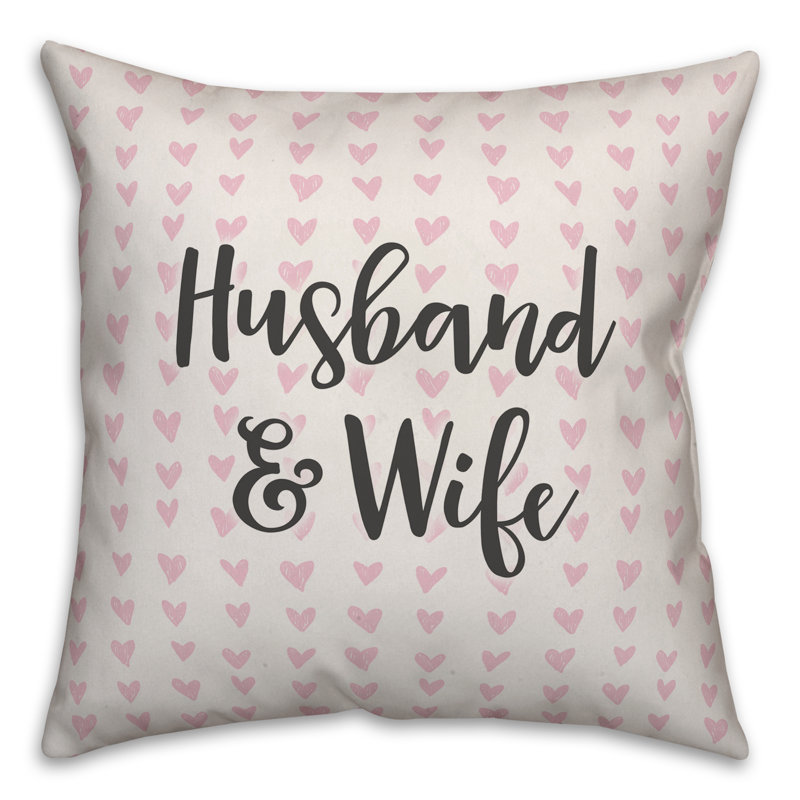  Coussin «Husband and Wife in Hearts», Coussin décoratif