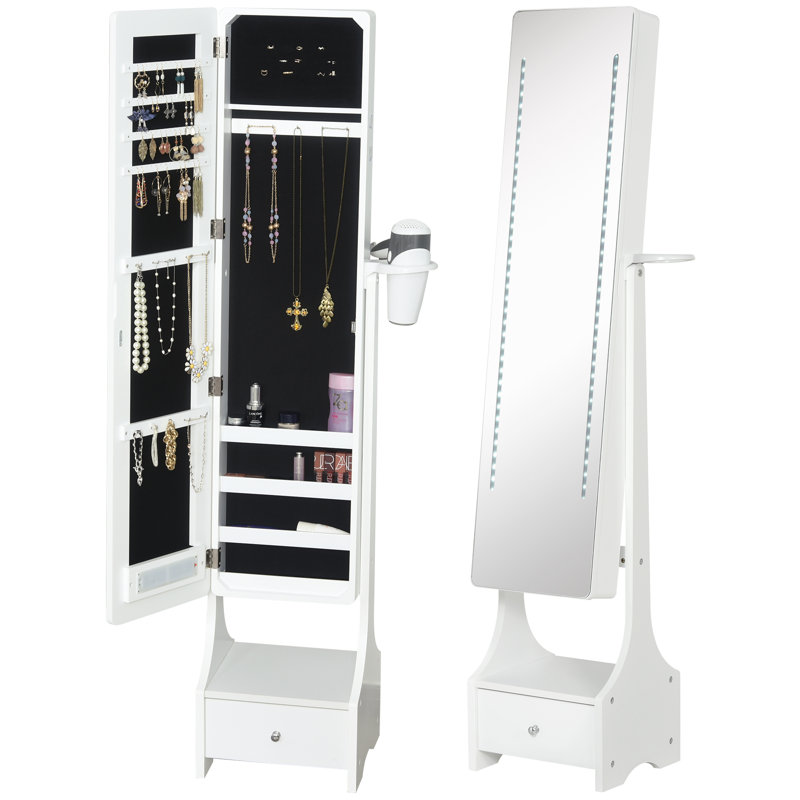 Glass Jewellery Chest with Mirror