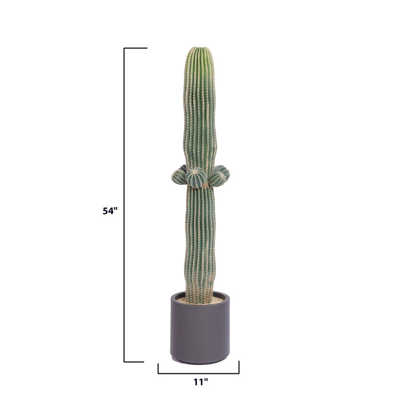 Keper 54.34'' Faux Cactus Tree in Pot