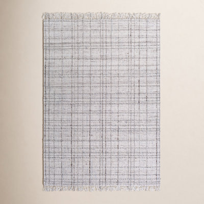 Mulliken Light Gray Ivory Hand-Loomed Rug