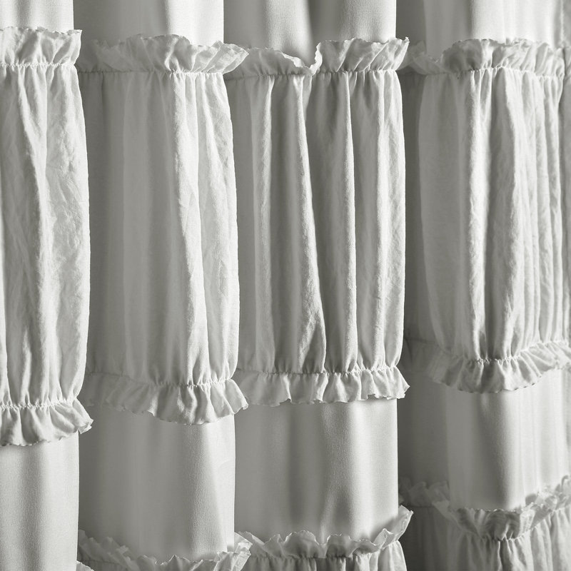 Semi Sheer Curtain Pair, Grey, 42" W x 95" L