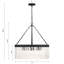 Lustre forgé 8 lumières noires-70760600