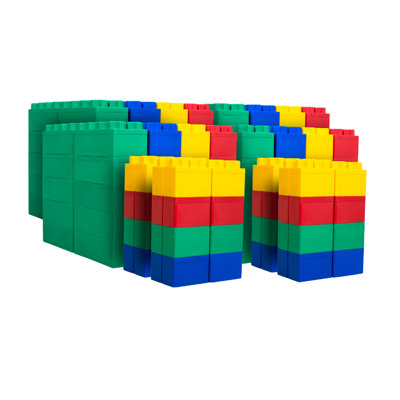 BiggoBlocks Jumbo Blocks, 192 PC Set, for Kids Ages 4-8