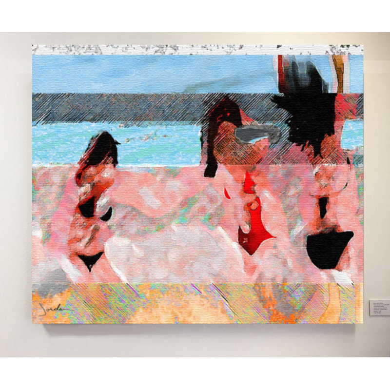 At The Beach Print by Kent Wilcoxson Jordan