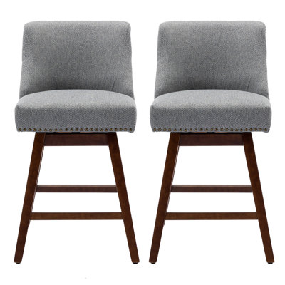 Aveonna Swivel Upholstered Counter Stool