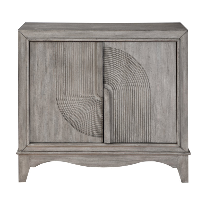 Brimlow Grey Transitional Two Door Cabinet