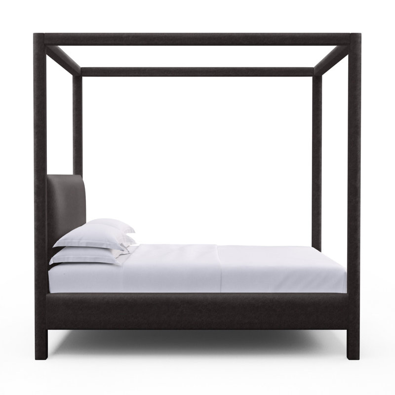 Lafayette Upholstered Bed, Queen, Vintage Leather Graphite