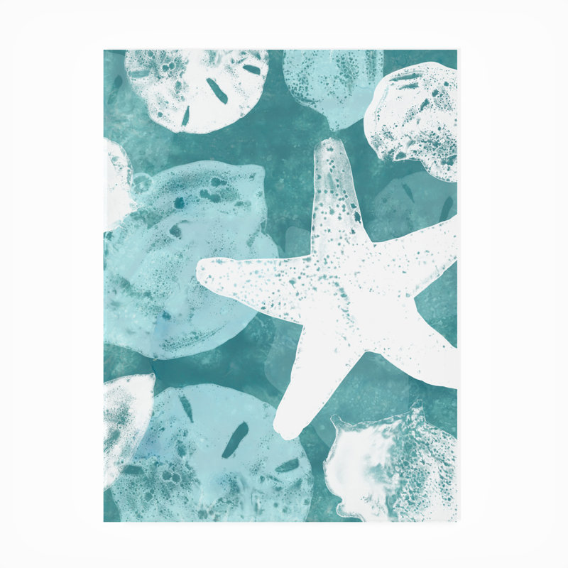 Worthley June Erica Vess «Seabed Silhouettes II», toile d'extérieur, H 19 po x l 14 po x P 1,5 po