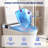 One Piece Smart Toilet with Quiet-Closed Heated Seat, Foot Sensor/Off-seat/Blackout/Remote Flush, Bidet Elongated Toilet with Tankless, Gentle Night light, Remote Control