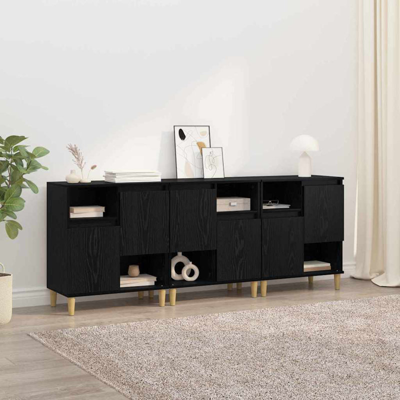 60cm Sideboard, Black Oak