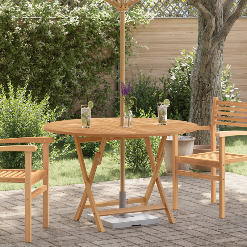 Table de patio pliante Haylea