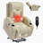 Beige PU Infinite Position Up to 350 LBS Power Lift Recliner Chair for Elderly, Heavy Duty Motion Mechanism with 8-Point Vibration Massage and Lumbar Heating, USB Charging Port, Cup Holders-2104555582