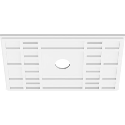 24"W x 16"H x 3"ID x 8 1/4"C x 1"P Beaux Architectural Grade PVC Contemporary Ceiling Medallion