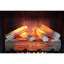 Foyer électrique avec fusible et 5 niveaux de réglage de luminosité de lit de braises Flamme de protection contre la surchauffe de bûche de 23 pouces