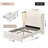 3-Piece Bedroom Set, Upholstered Bed with 2 Nightstands with 3 Drawers&USB Charging,Compact Size Doubles as Side Tables-922710697-921036346