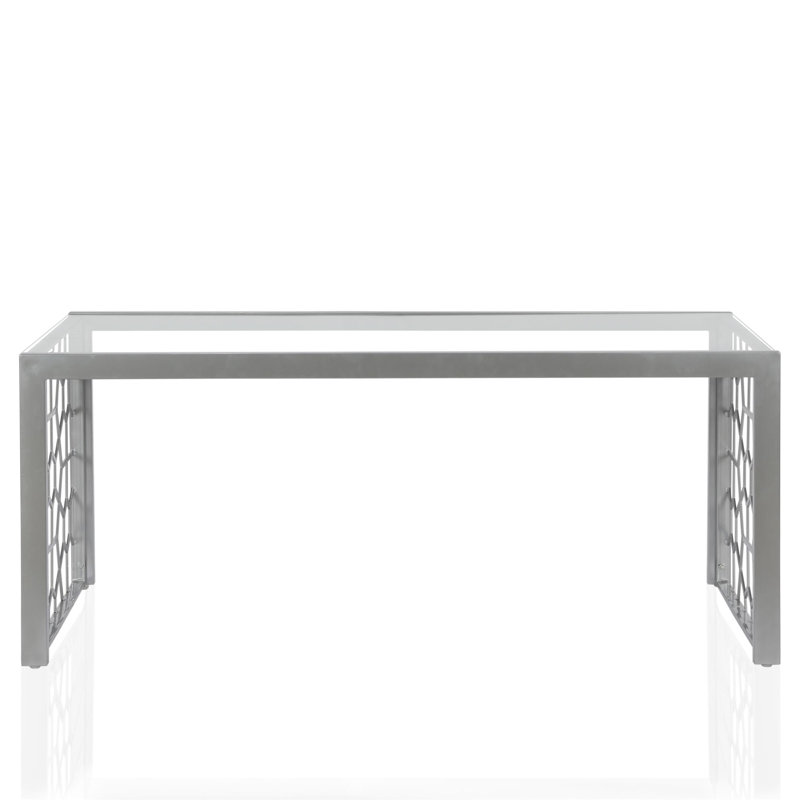 Marcucci Sled Coffee Table, Silver