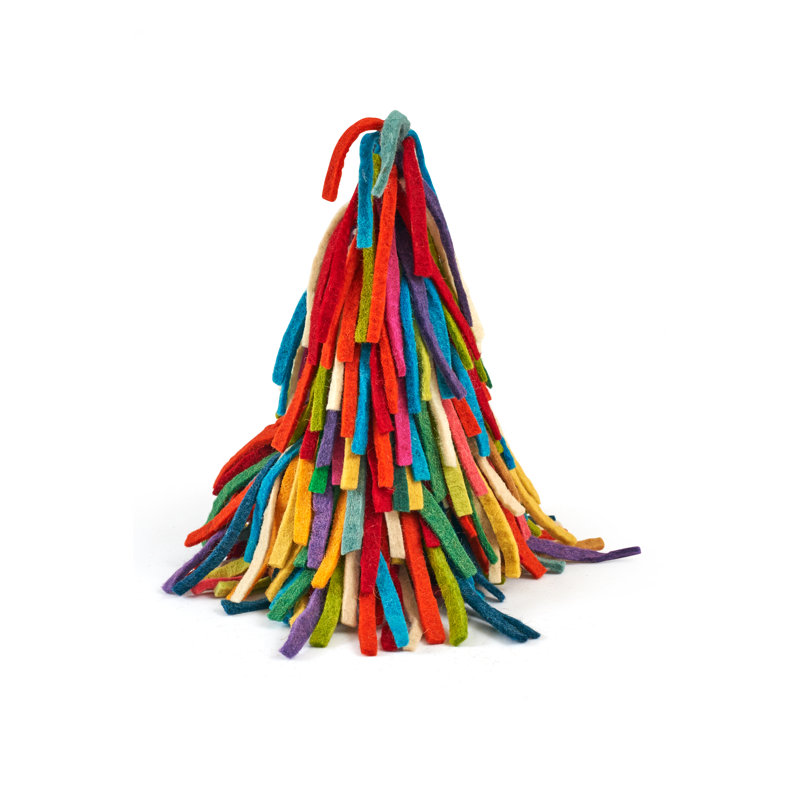 Hand Felted Fringe Tassel Tree Topper