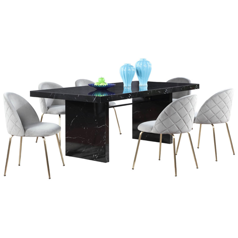 Emilio 6 - Person Four Leg Dining Set