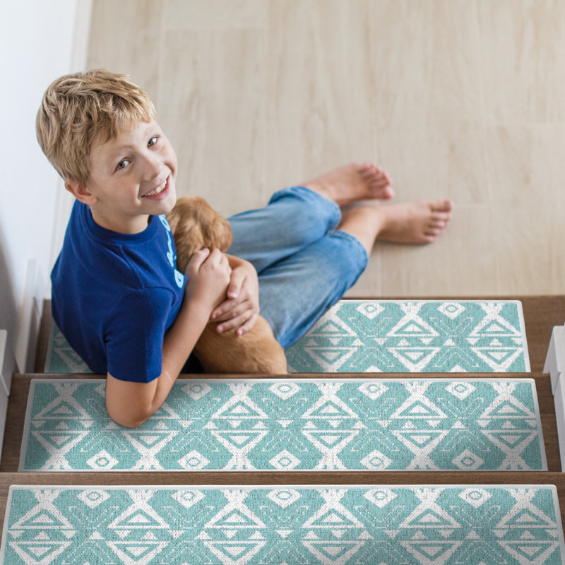 Pendrick Non-Slip Stair Tread, Light Teal