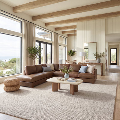 Danie Natural Area Rug in Grey/Ivory