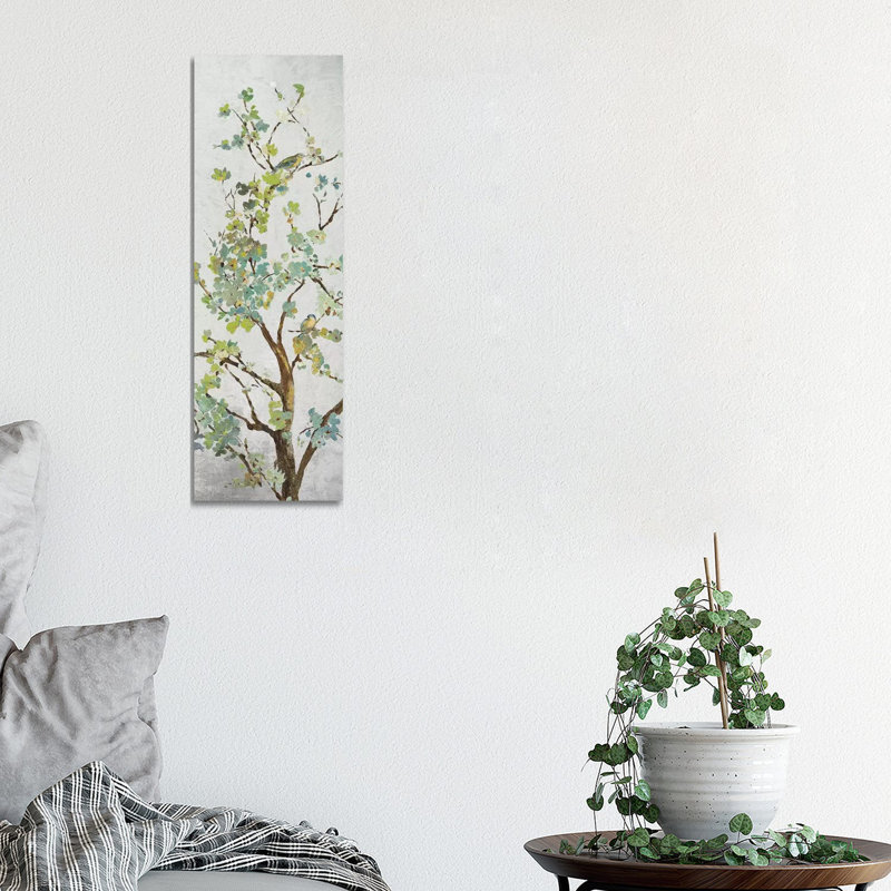 Sage Branch I by Asia Jensen - Wrapped Canvas Panoramic Painting, 121.92 cm H x 40.64 cm W x 1.91 cm D