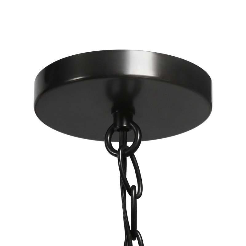 Annie 1 - Light Single Pendant, Blackened Bronze, White