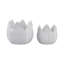 Sagebrook Home 2-Pieces Petal Planters, White-1830942932-1839343014
