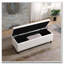 Banc de rangement en lin capitonné-1450110495