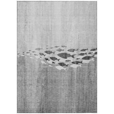 HomeRoots Rectangle Machine Woven Area Rug