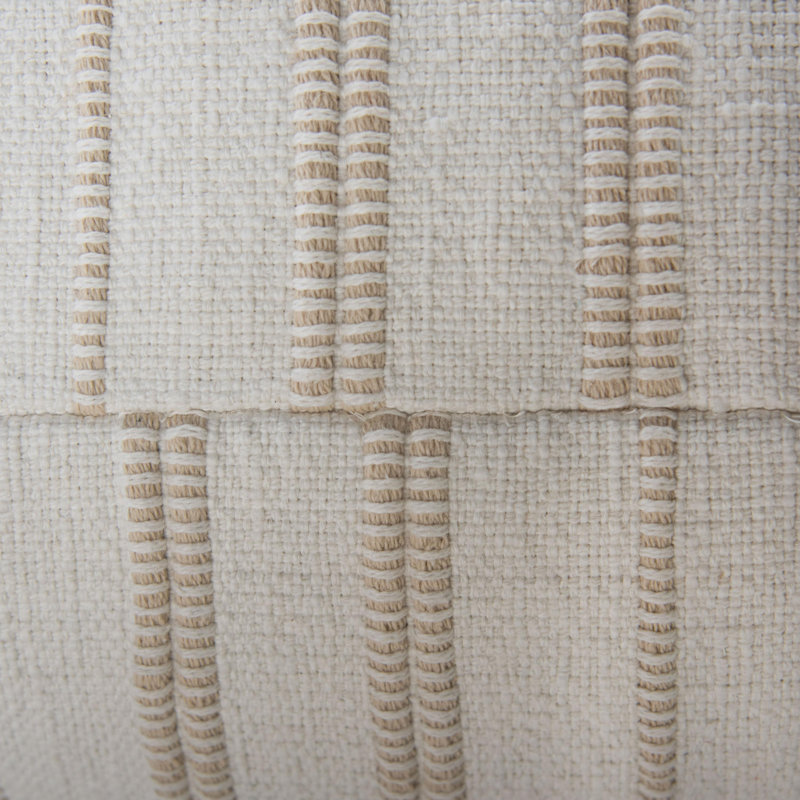 Pouf en coton tissé / polyester