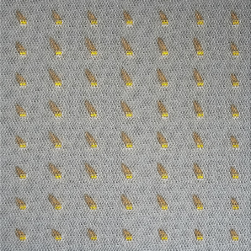 Tapis gris Power Loom, Carré 7 pi
