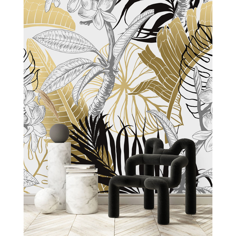 Murale feuilles Karstens, L 125 po x L 125 po