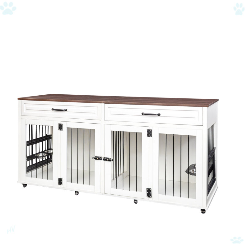 Cage pour chien robuste, convenant aux chiens de taille moyenne à grande
