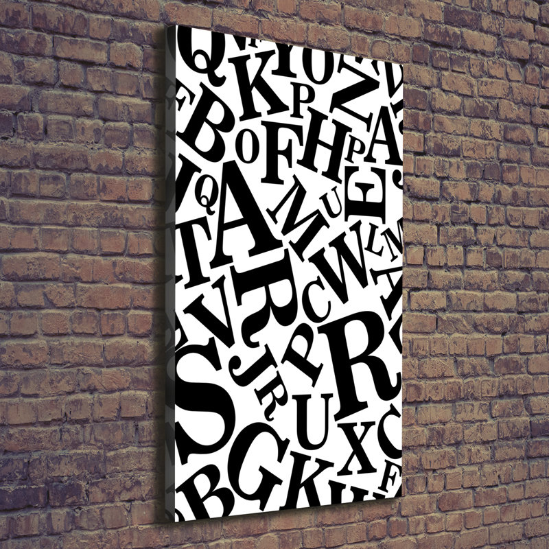 Alphabet - Wrapped Canvas Print