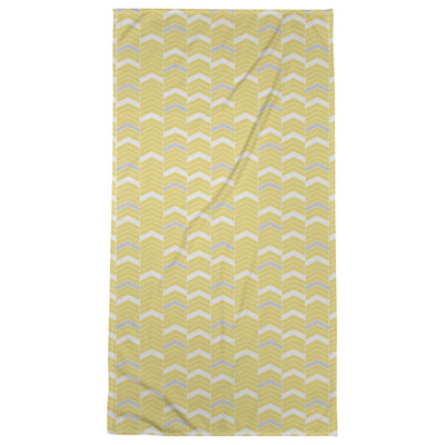 Serviette de bain à chevrons alignés Stephenie