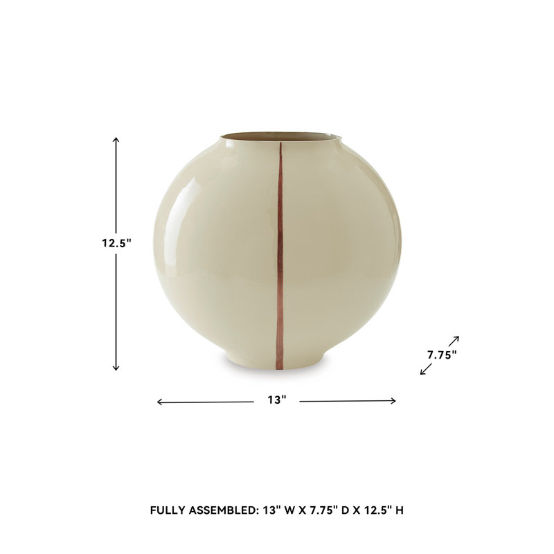 Cetera Vase, 12.5" H x 13.25" W x 7.5" D