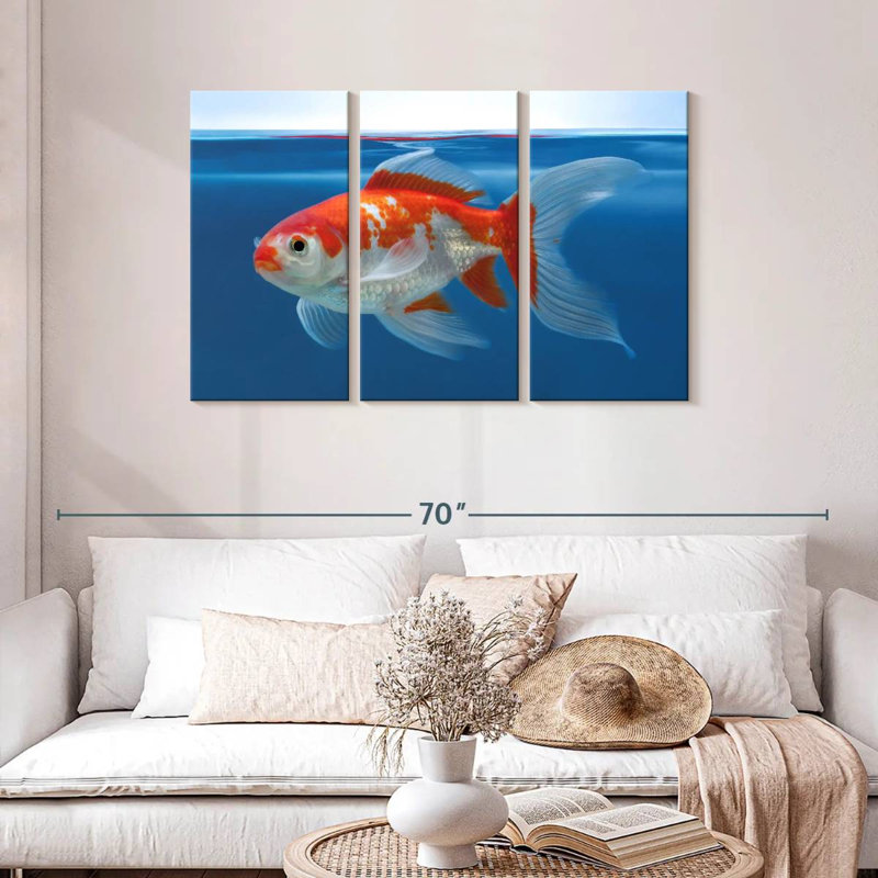 Aquarium Brampt Shubunkin poisson rouge, H 28 po x l 45 po