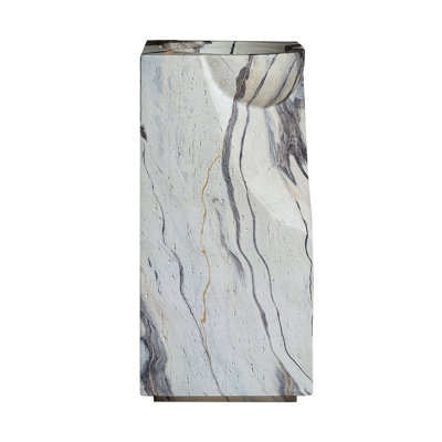 16'' Freestanding Solid Surface Pedestal Bathroom Sink