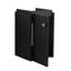 Petit meuble-lavabo avec lavabo, compact de 12 pouces, fixation murale, châtaignier noir, lavabo hygiénique en céramique, compact pour salle de bain, monté, en surface