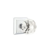 Privacy (Bed & Bath) Diamond Crystal Knob with Quincy Rose