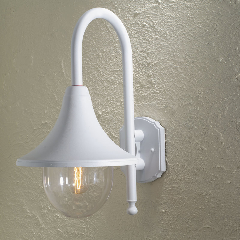 Outdoor Barn Light, White