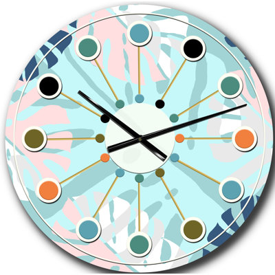Horloge murale rétro Mid-Century