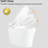 Elongated Heated Seat Smart Toilet With Water Conservation Flush Adjustable Temp & Ceramic Body
