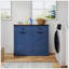 Armoire poubelle double inclinable Farmhouse Blue