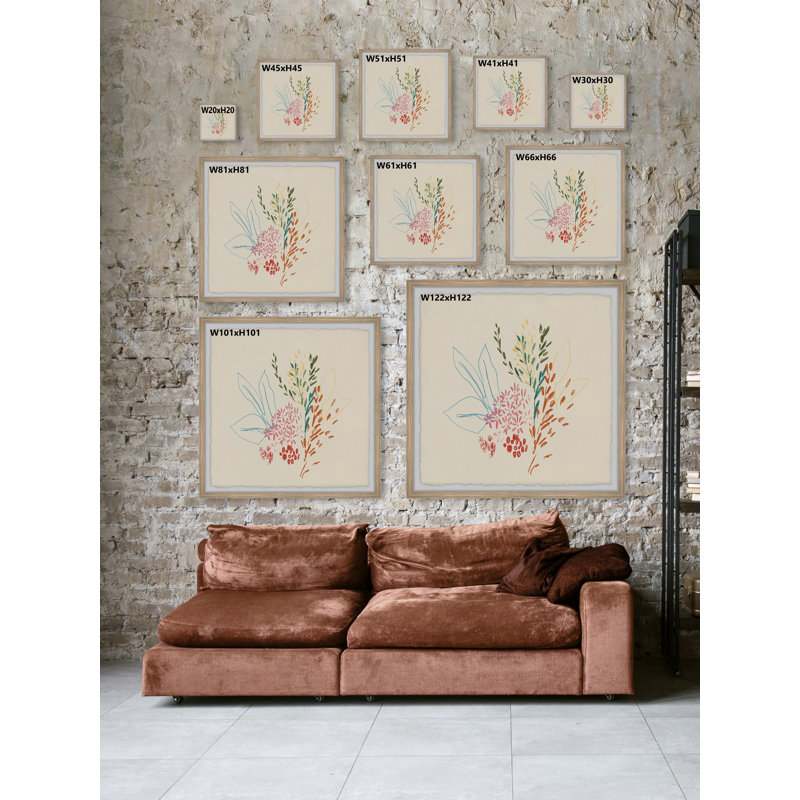 Smell This Flower by Marmont Hill - Single Picture Frame Painting, 81cm H x 81cm W x 3.81cm D