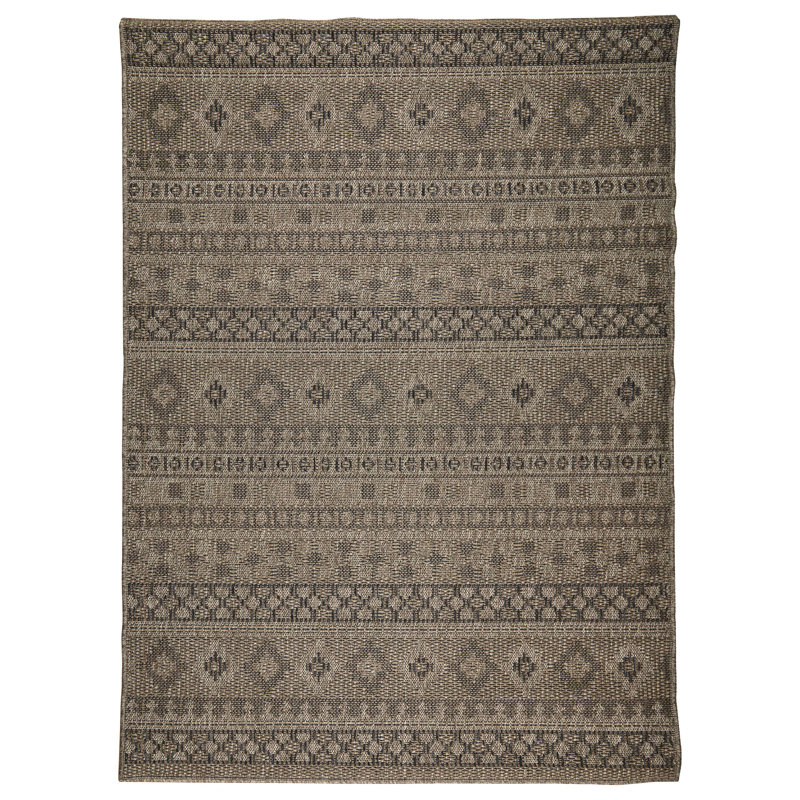 Tapis d'intérieur / extérieur à rayures, Rectangle 8 pi 10 po x 11 pi 10 po