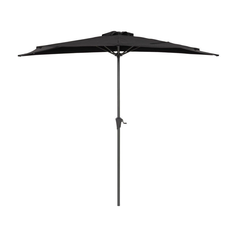 Demi-parasol 8 pi 7 po Karibe, Noir