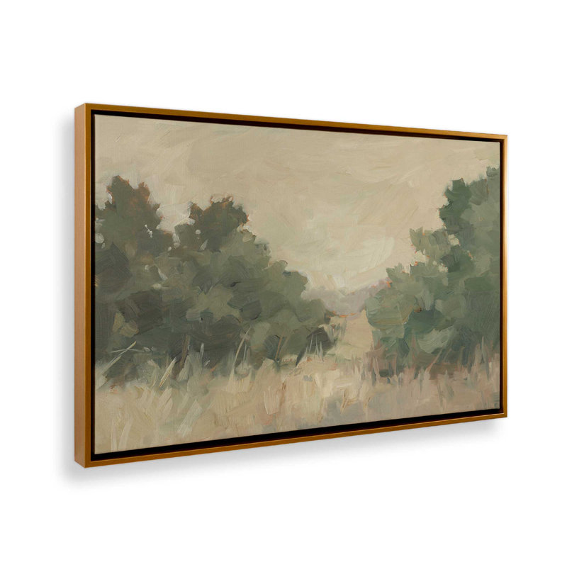 «Hillside Harvest II» par Ethan Harper, reproduction d'art sur toile, H 36 po x l 48 po, Cadre flottant sans passe-partout